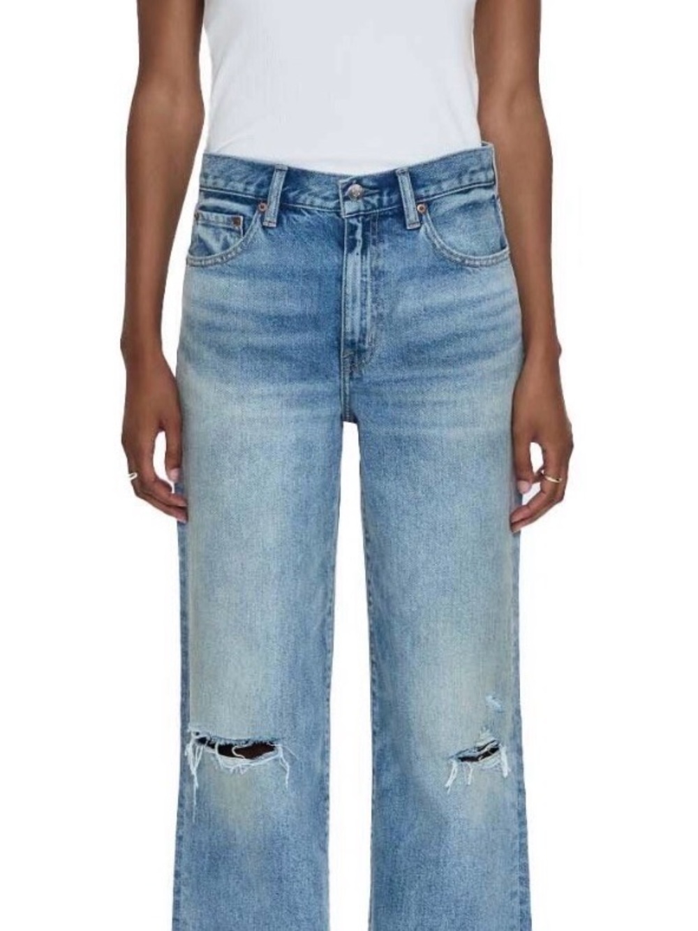 Pistola Hendrix High Rise Baggy Jeans 32 Short Cropped